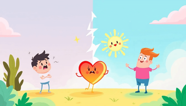 Illustration depicting improved heart health after quitting alcohol.