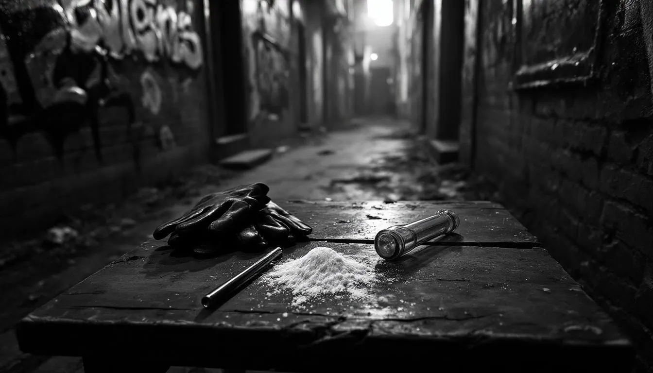 Signs of cocaine use, including paraphernalia and symptoms.