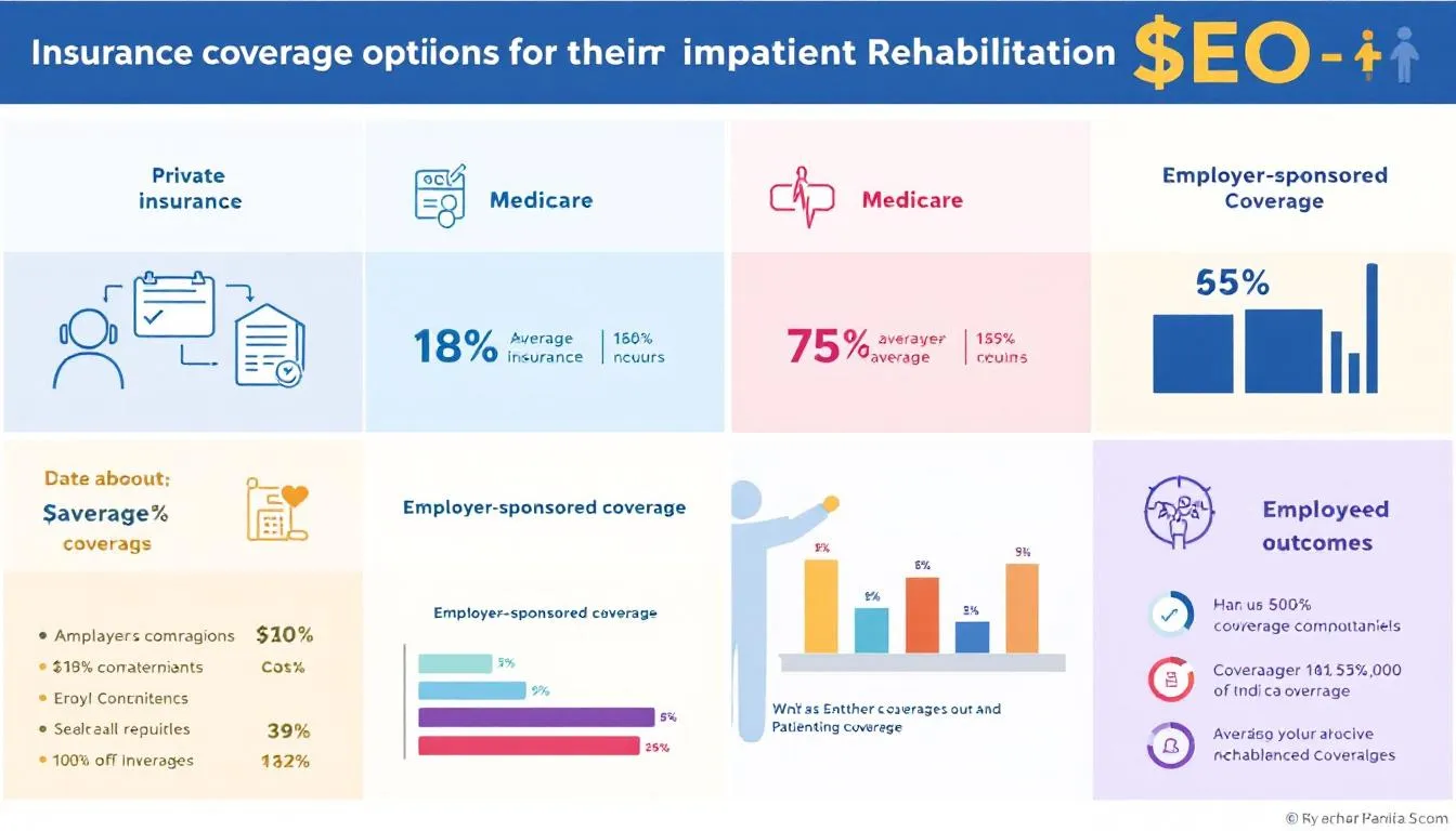 Insurance coverage options for inpatient rehab, highlighting various plans.