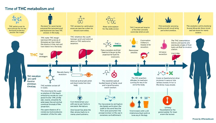 Factors affecting THC retention in the body.