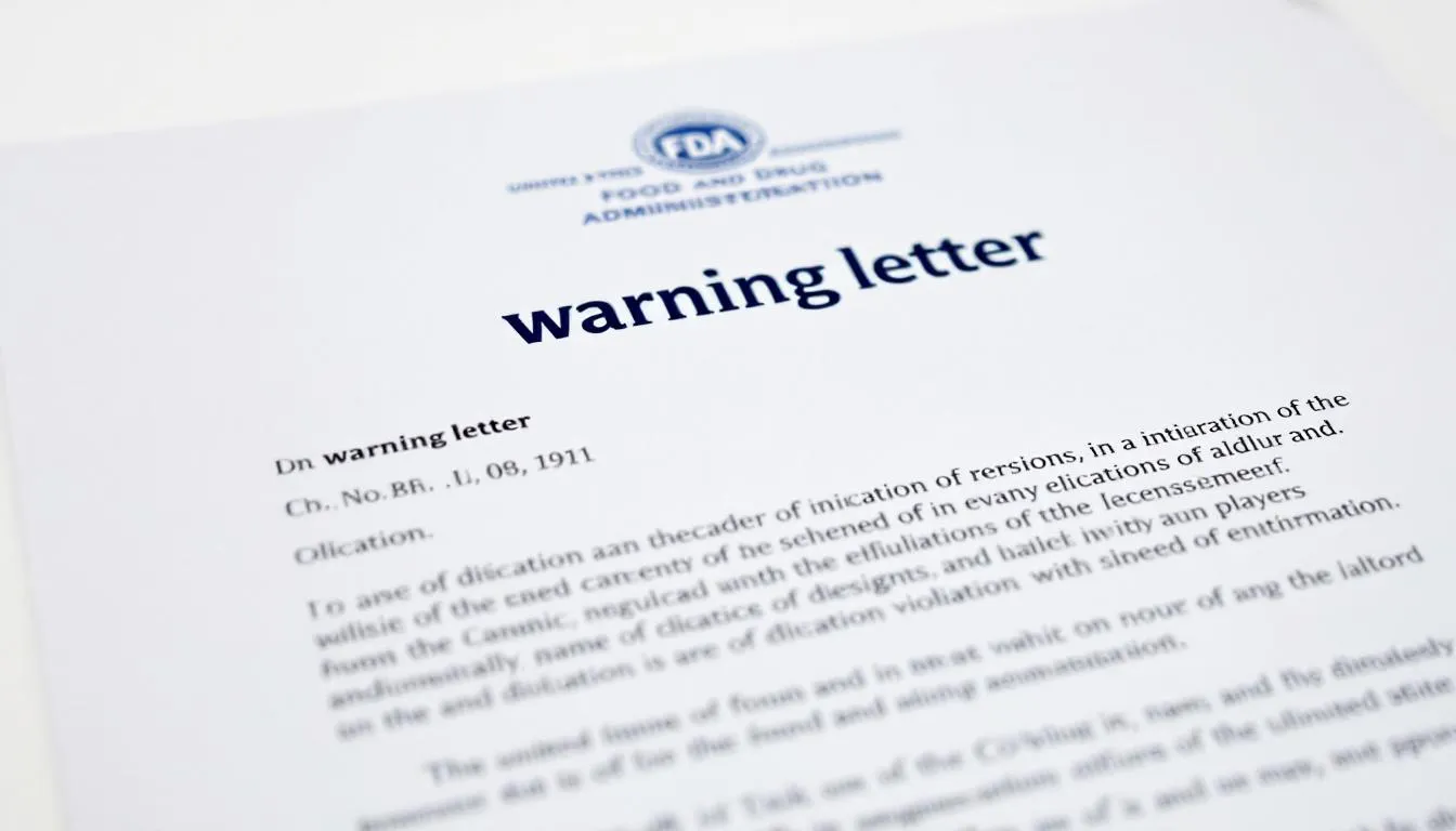 An official FDA warning letter is displayed on letterhead, highlighting concerns about kratom products and their potential risks, including significant or unreasonable risks associated with opioid withdrawal and substance abuse. The document emphasizes the need for consumer awareness regarding the adverse effects and safety issues related to kratom use.
